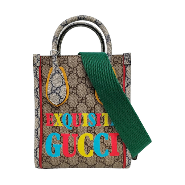 Retro Mini Monogram Coated Canvas Beige