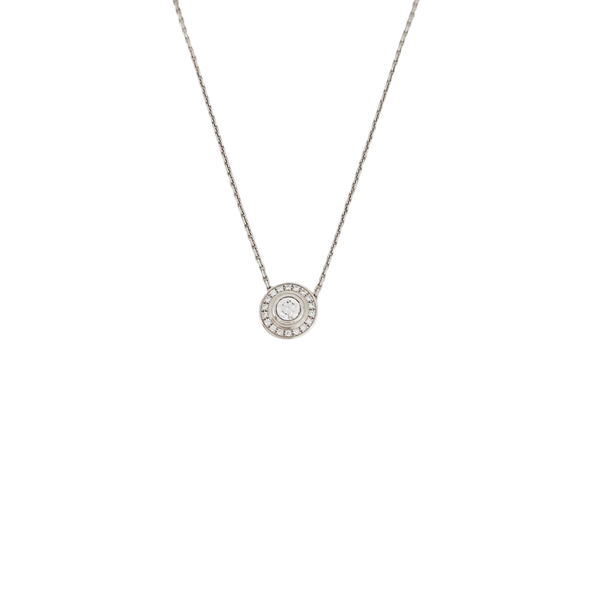 CARTIER D'AMOUR 18k White Gold Silver Necklace
