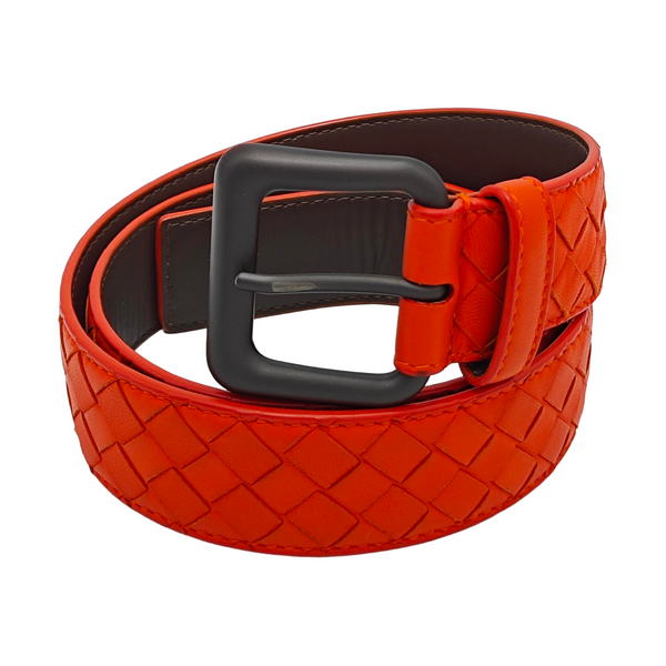 Leather Belt Orange