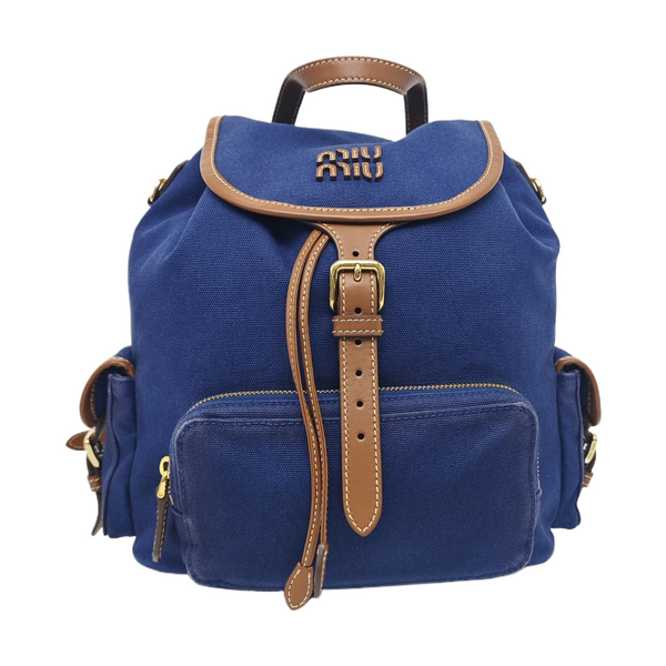 Fabric Backpack Blue
