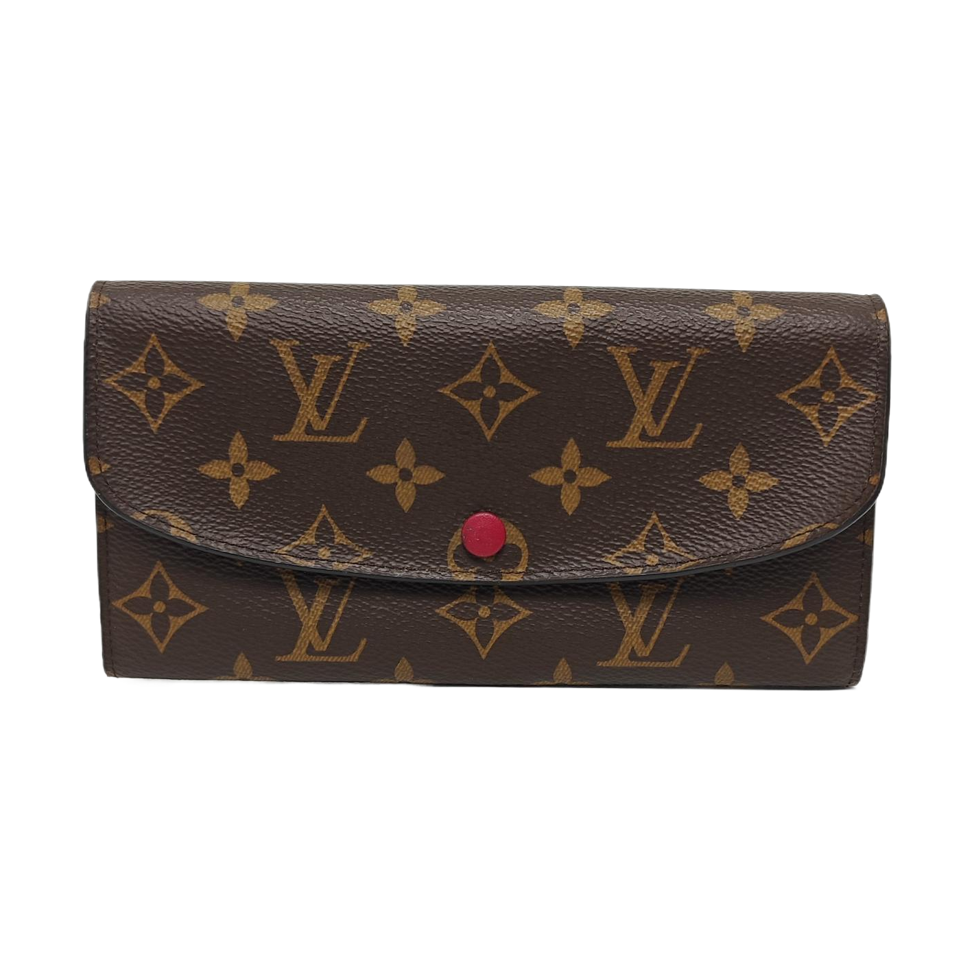 EMILIE Monogram Coated Canvas Brown Wallet