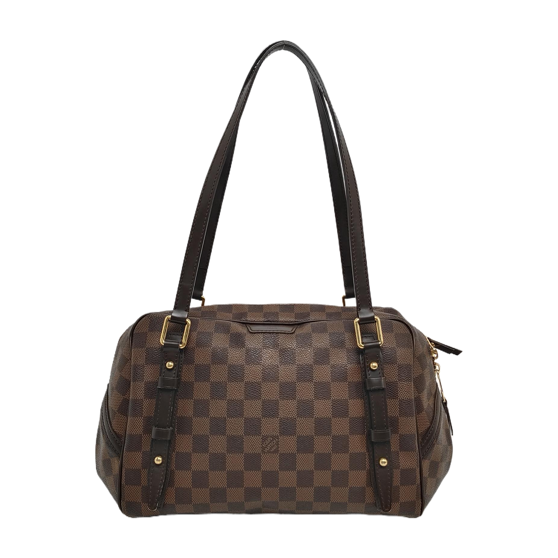 RIVINGTON Damier Ebene Coated Canvas Brown