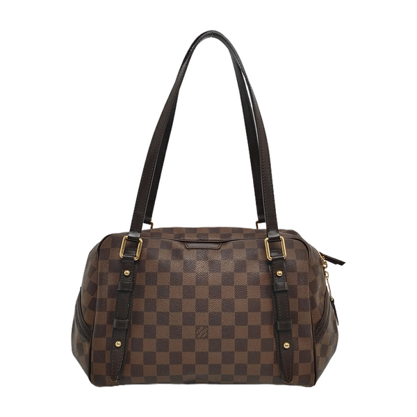 RIVINGTON Damier Ebene Coated Canvas Brown