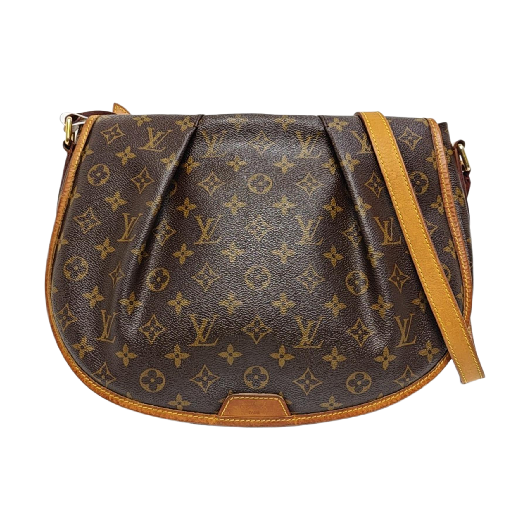 MENILMONTANT MM Monogram Coated Canvas Brown