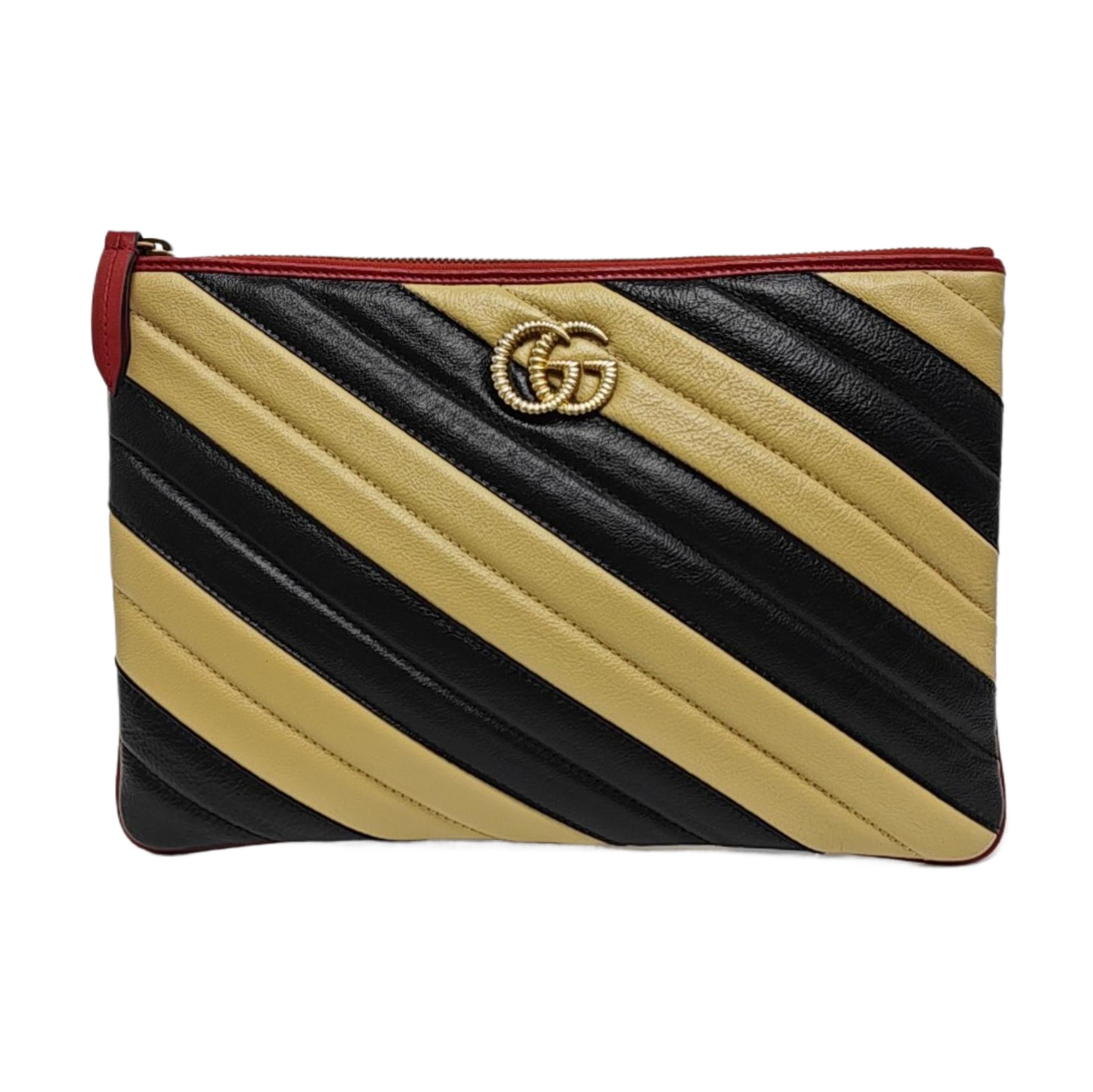 Quilted Calfskin Clutch Multicolor