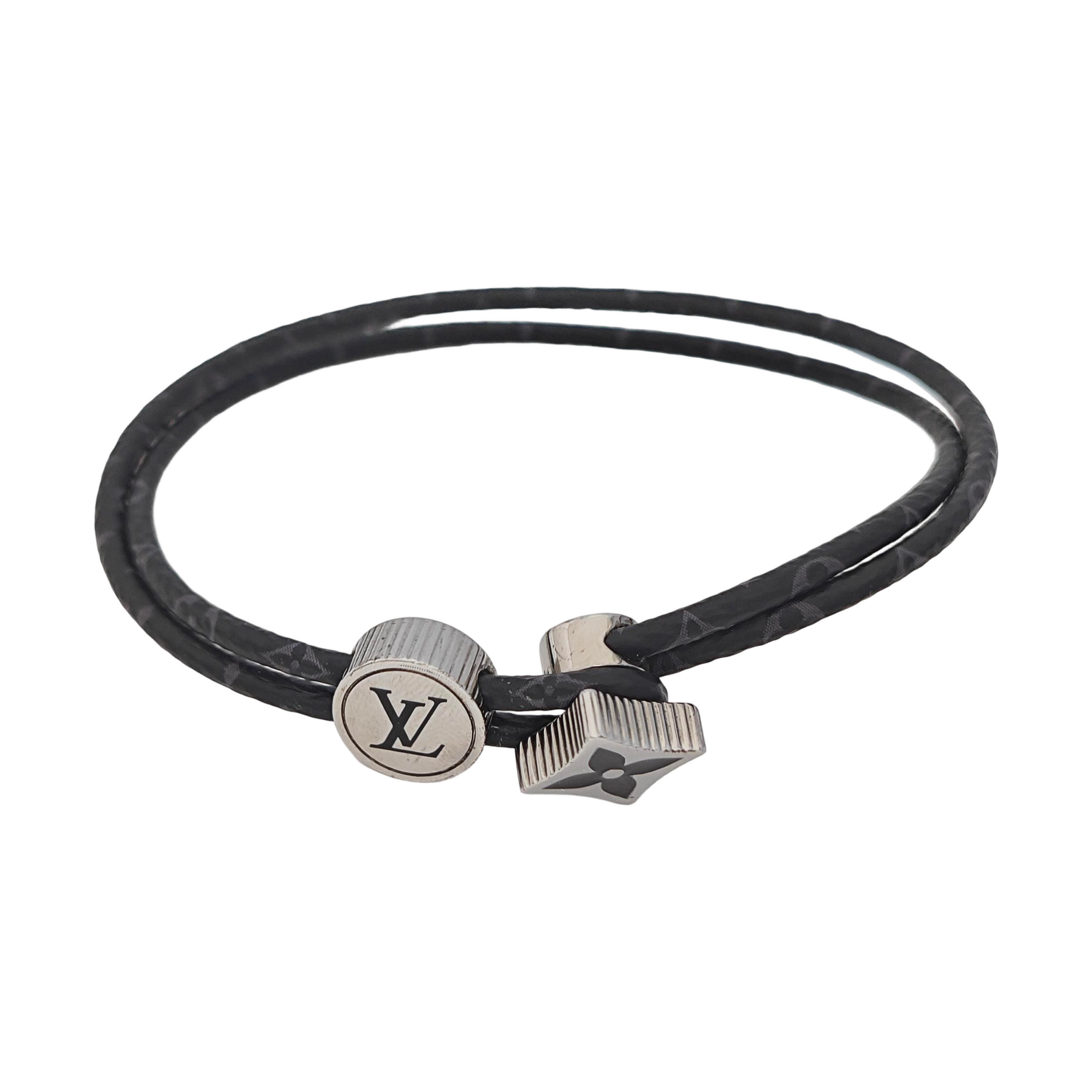 Coated Canvas Black Bracelet