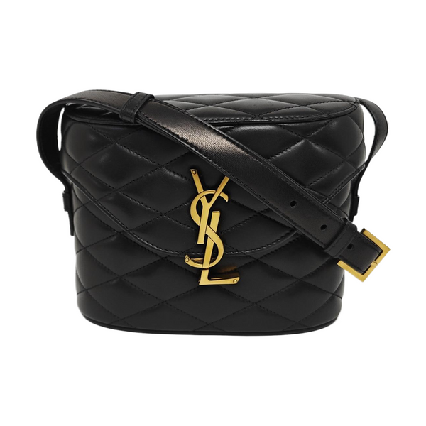Quilted Lambskin Shoulder Bag Black