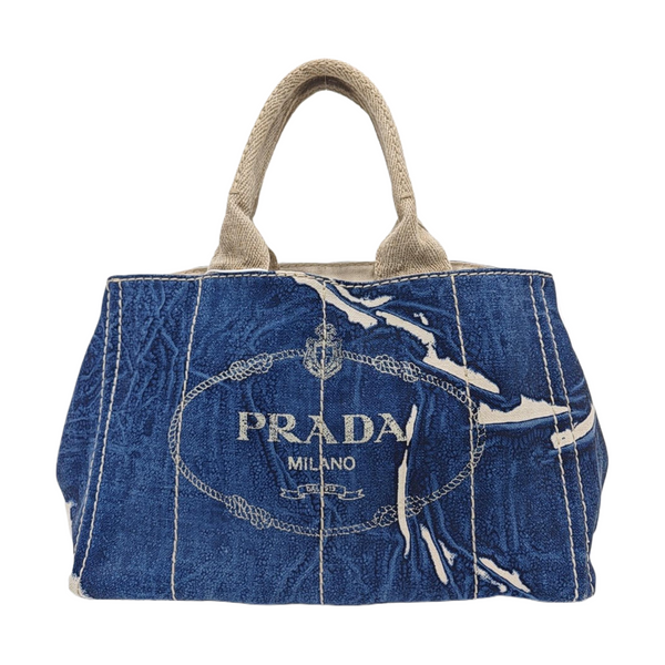 Denim Quilted Canvas Blue