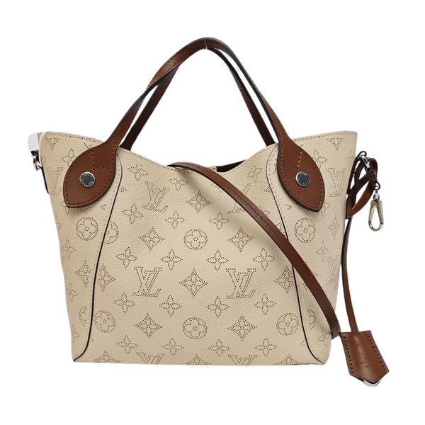 HINA PM Monogram Piel de becerro Beige