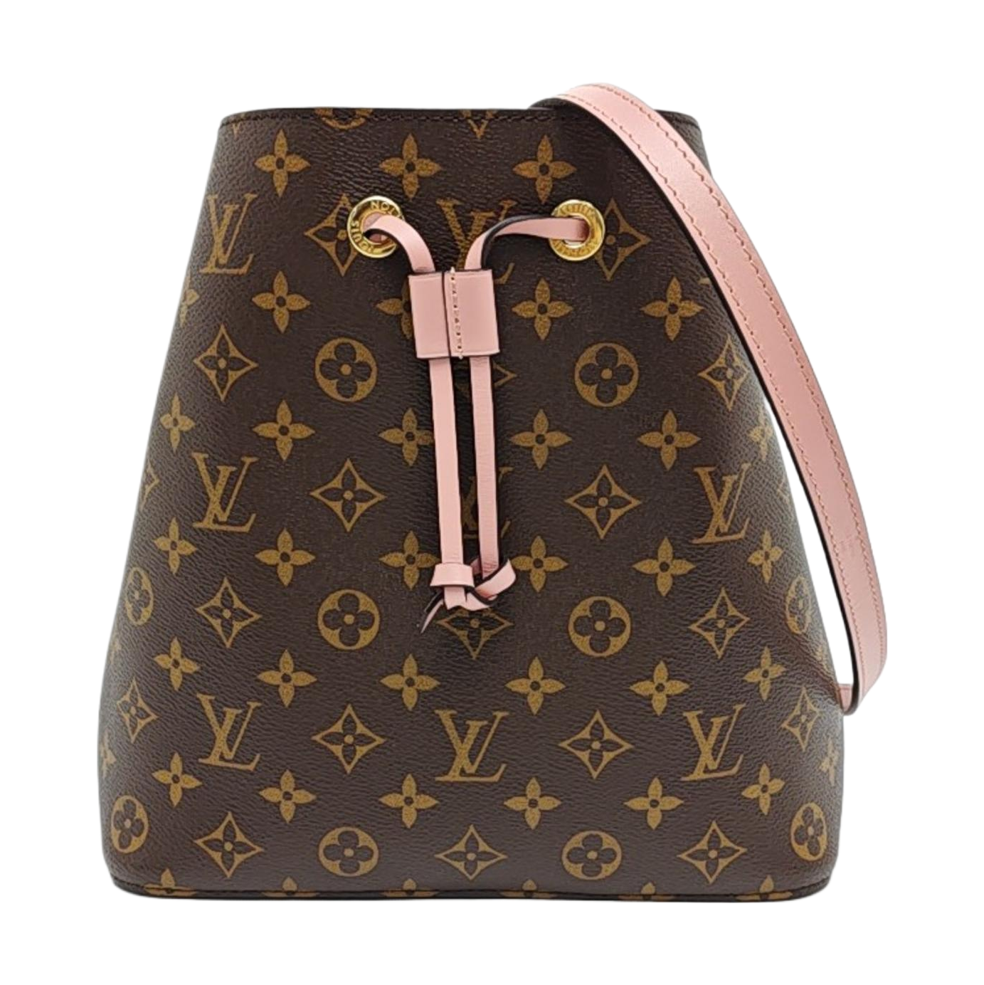 NÉONOÉ MM Monogram Coated Canvas Brown