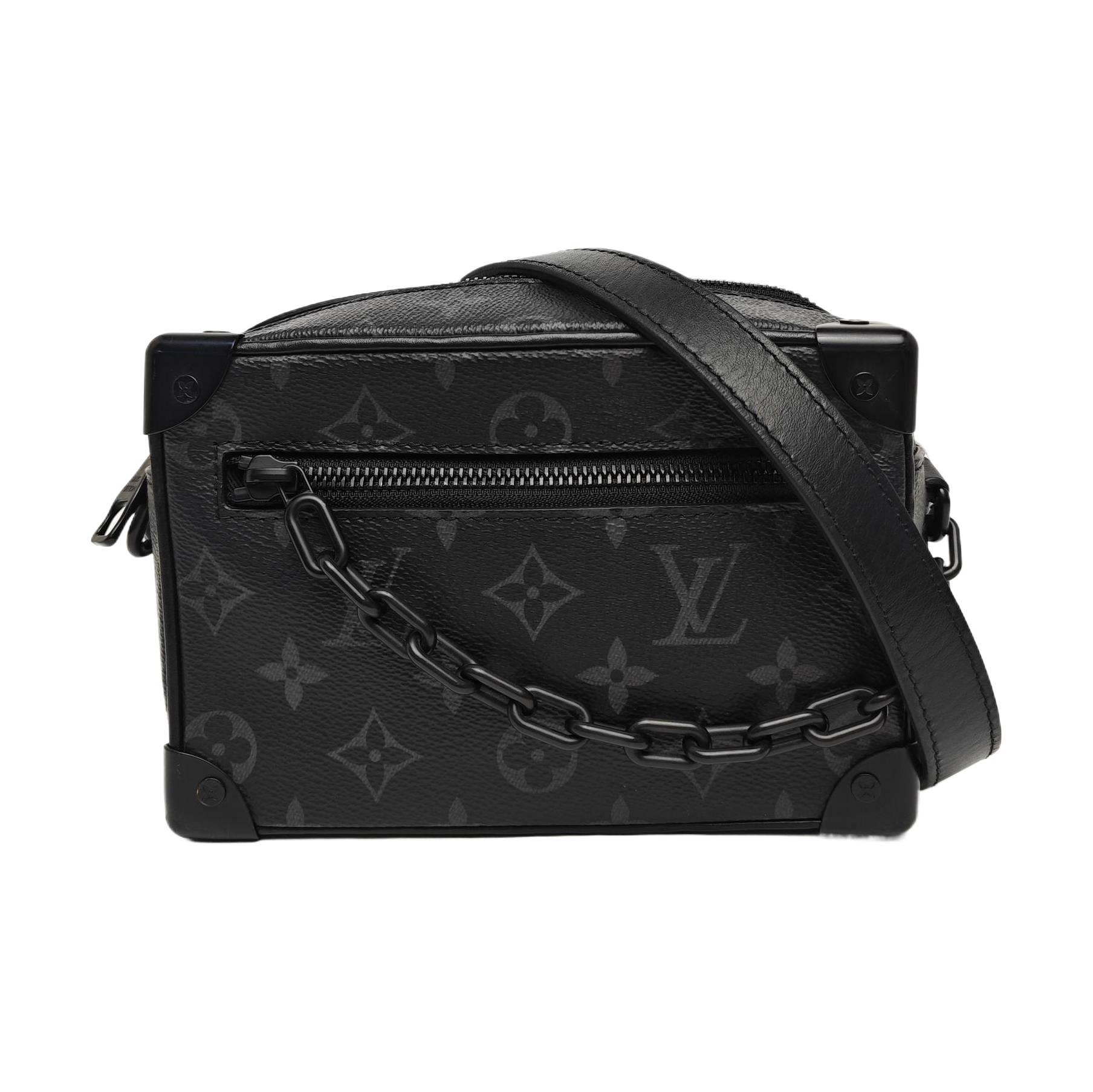 SOFT TRUNK Mini Monogram Coated Canvas Black