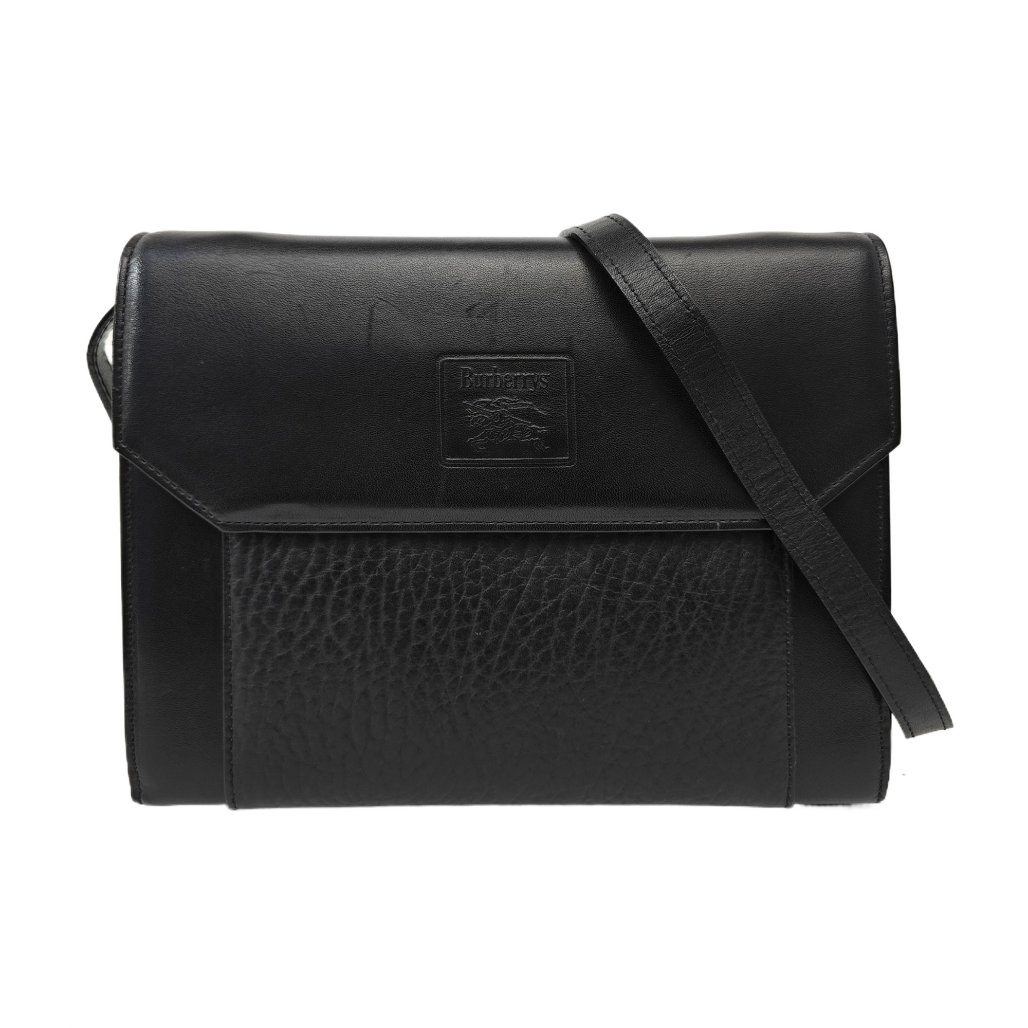 Calfskin Shoulder Bag Black