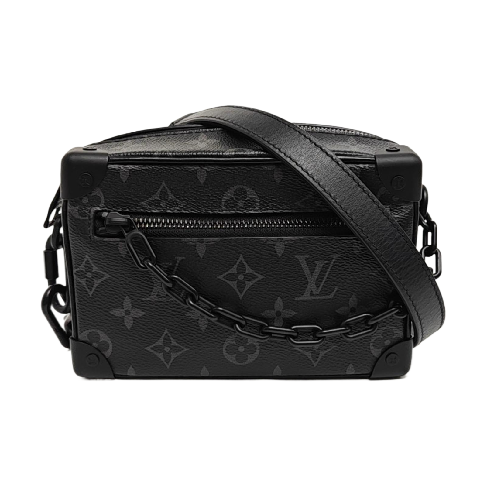 SOFT TRUNK Mini Monogram Coated Canvas Black