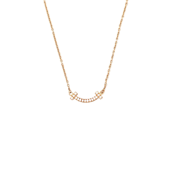 Tiffany T 18k Rose Gold Necklace
