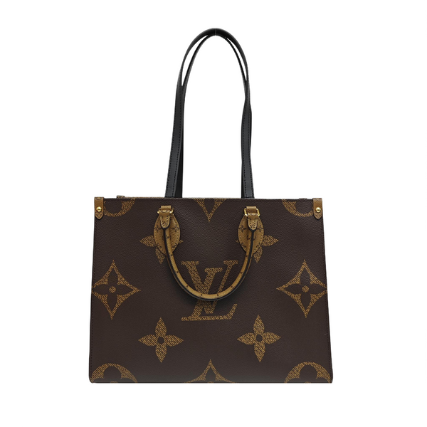 ONTHEGO MM Monogram Coated Canvas Brown
