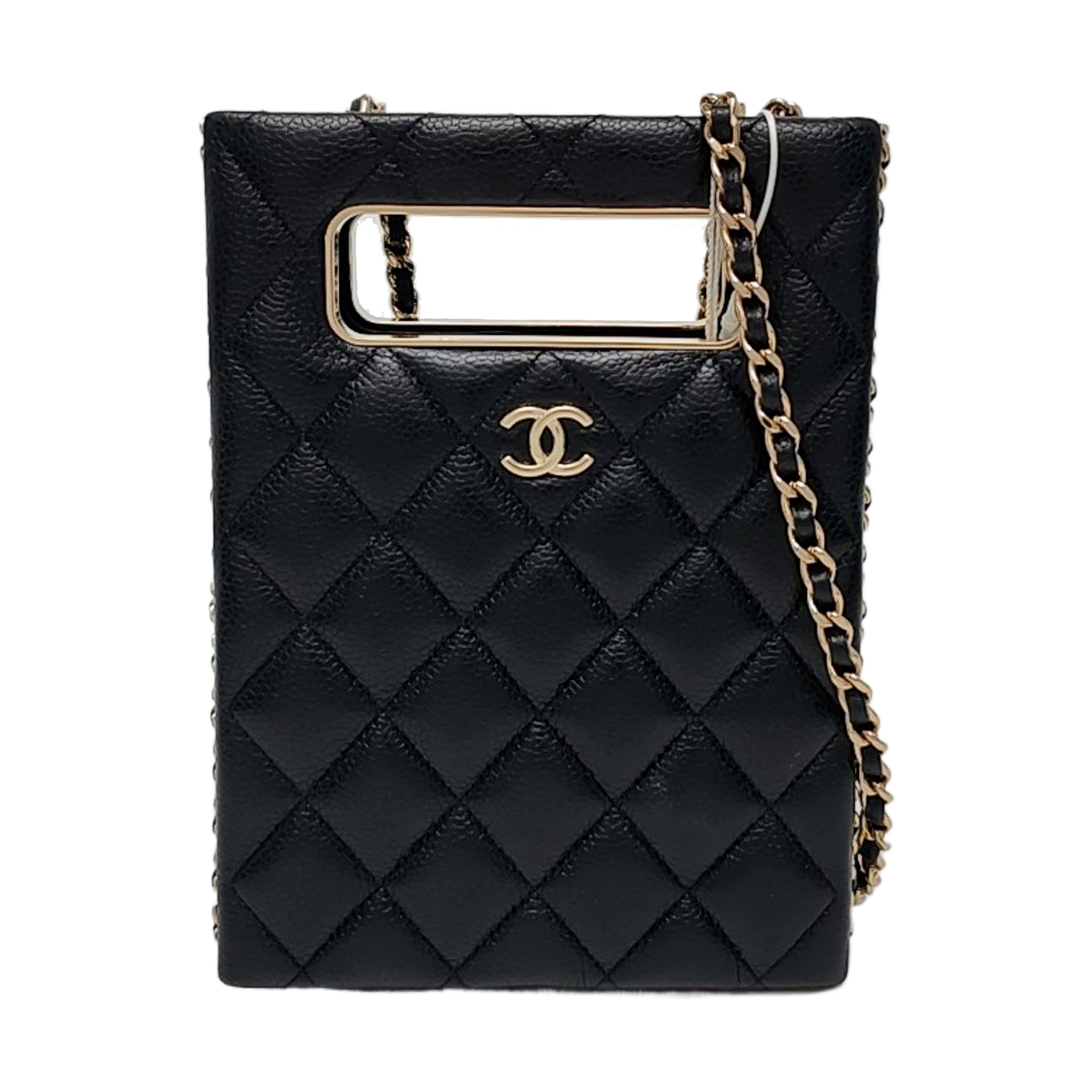 Quilted Grained Calfskin Black