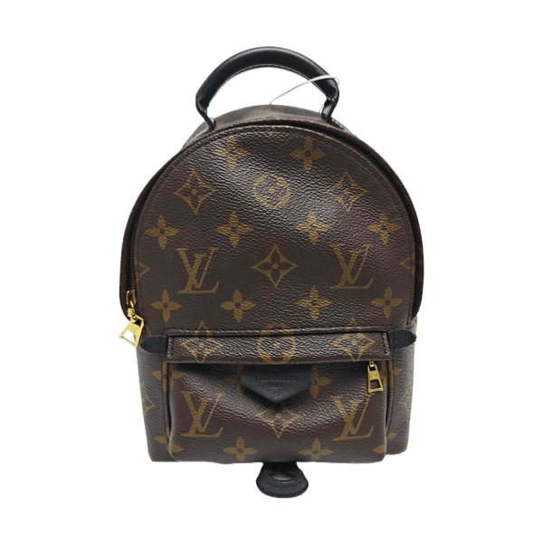 PALM SPRINGS Mini Monogram Coated Canvas Brown