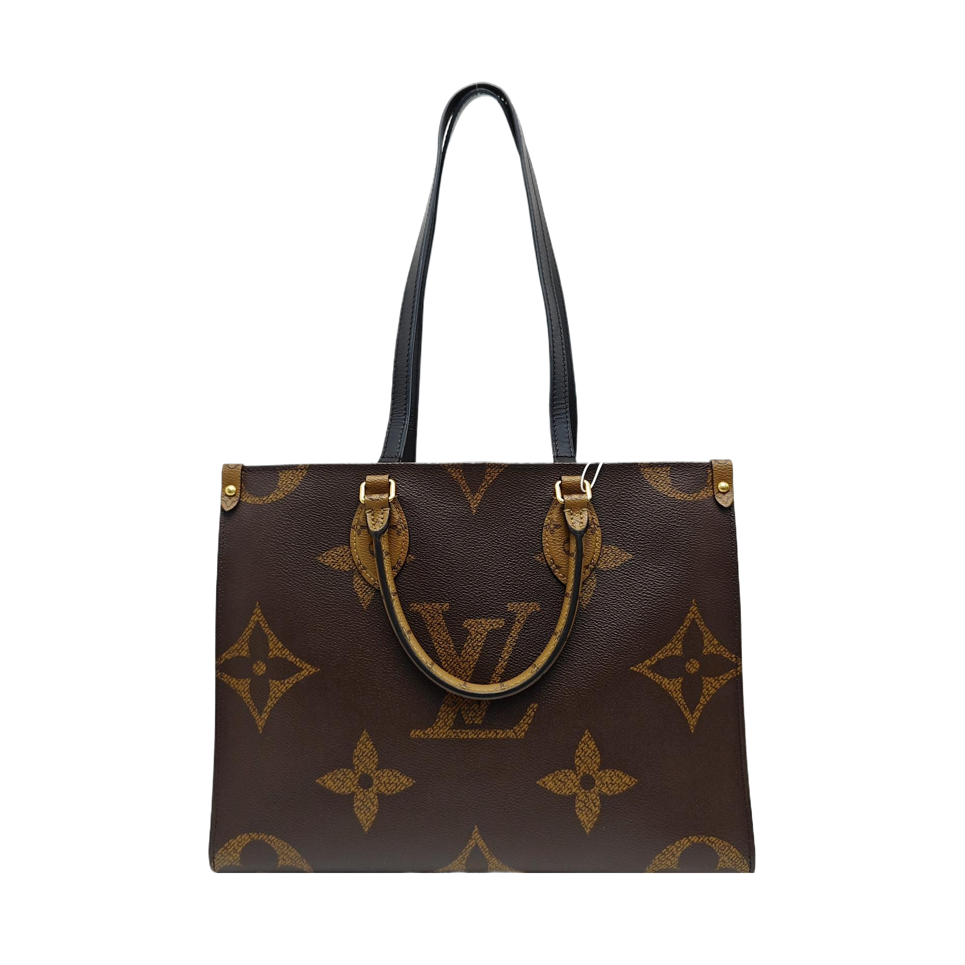ONTHEGO MM Monogram Coated Canvas Brown