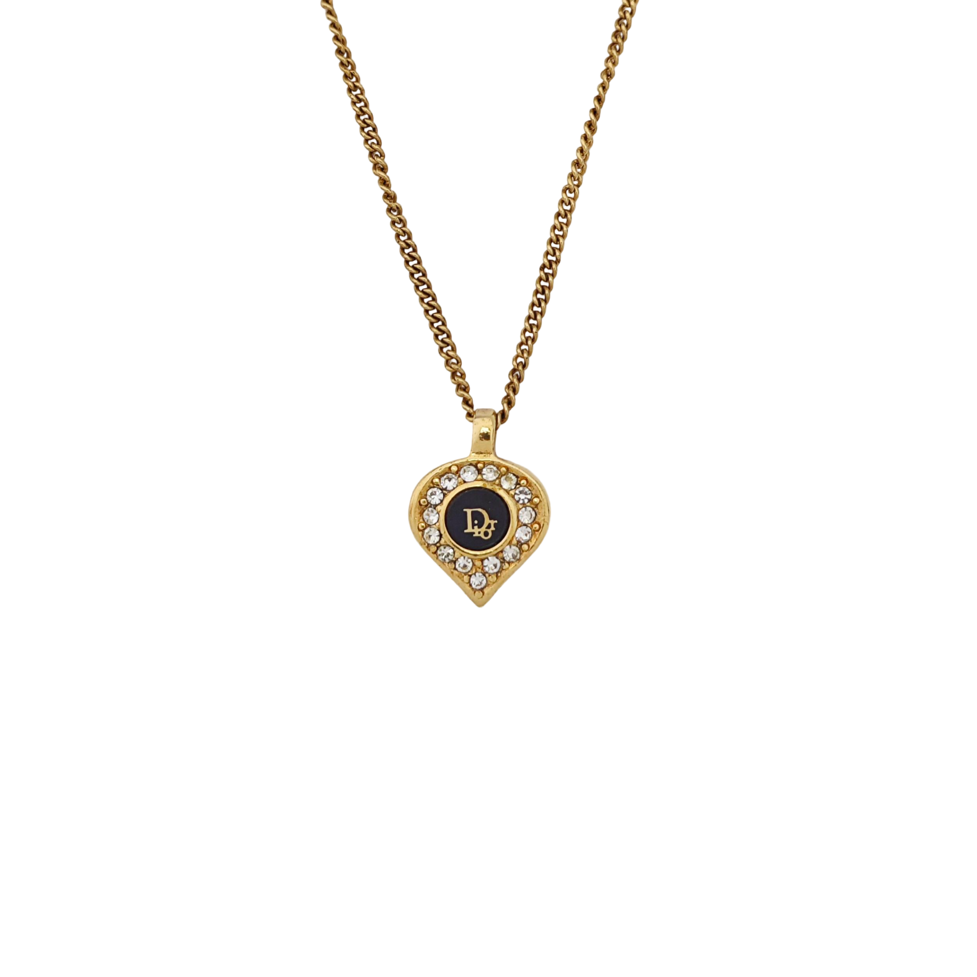 Dior Oblique Metal Gold Necklace