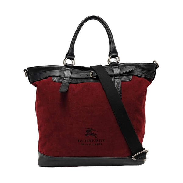 Fabric Shoulder Bag Red