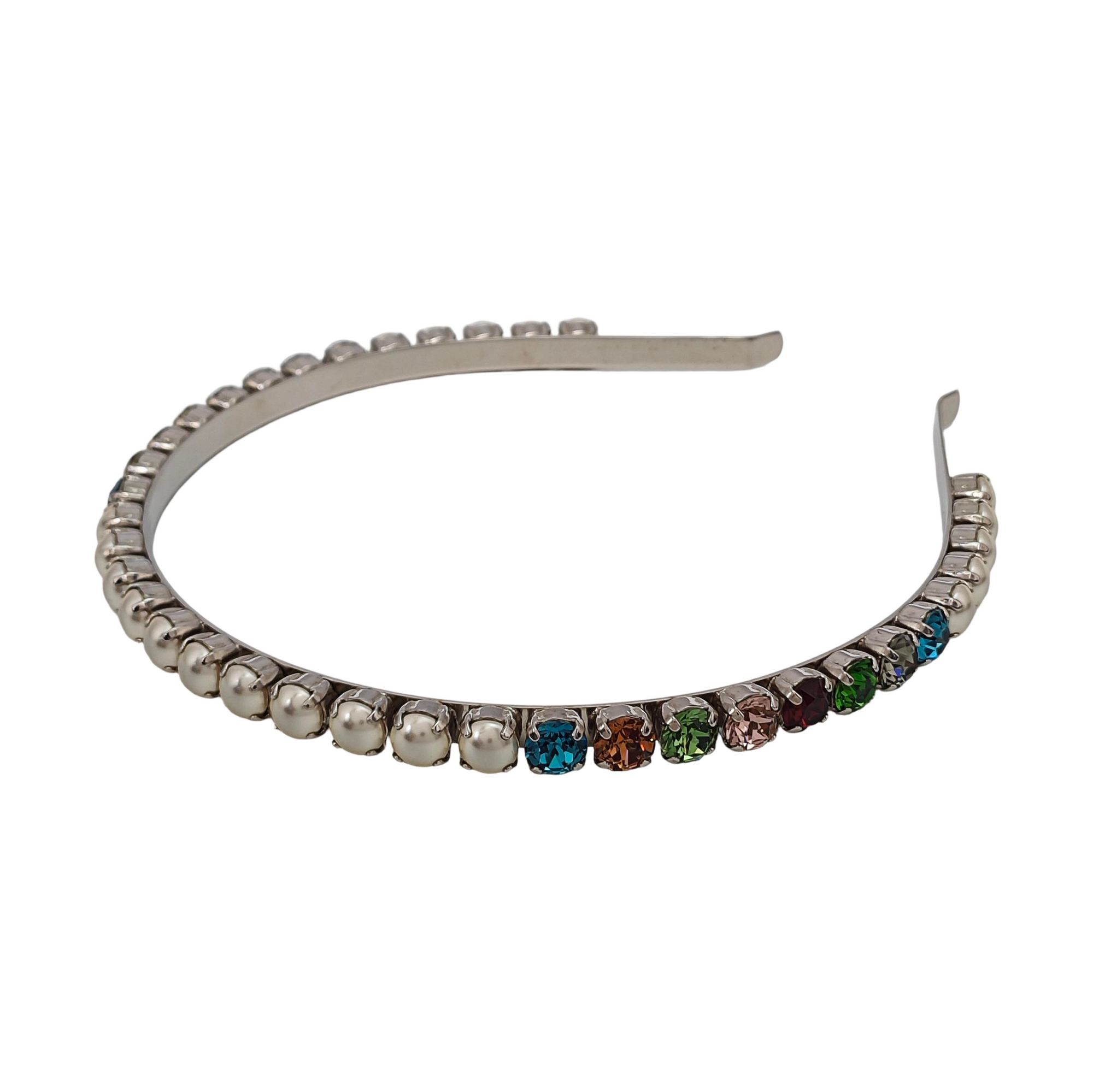 Faux Pearl Hairband Multicolor