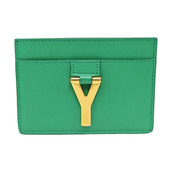 Calfskin Card Holder Green