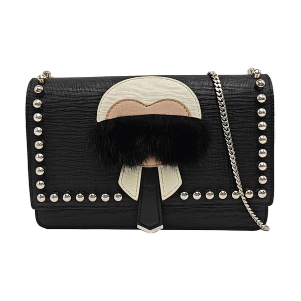 Authenticated pre-owned  Karlito Calfskin Black - Shoulder Bag at Looply