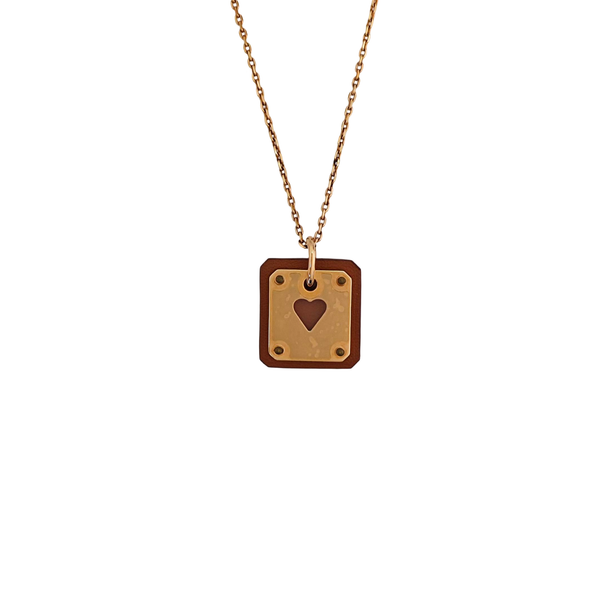 As De Coeur Metal Rose Gold Necklace