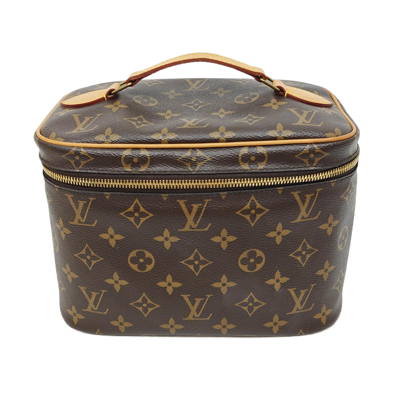 NICE Monogram Coated Canvas Brown