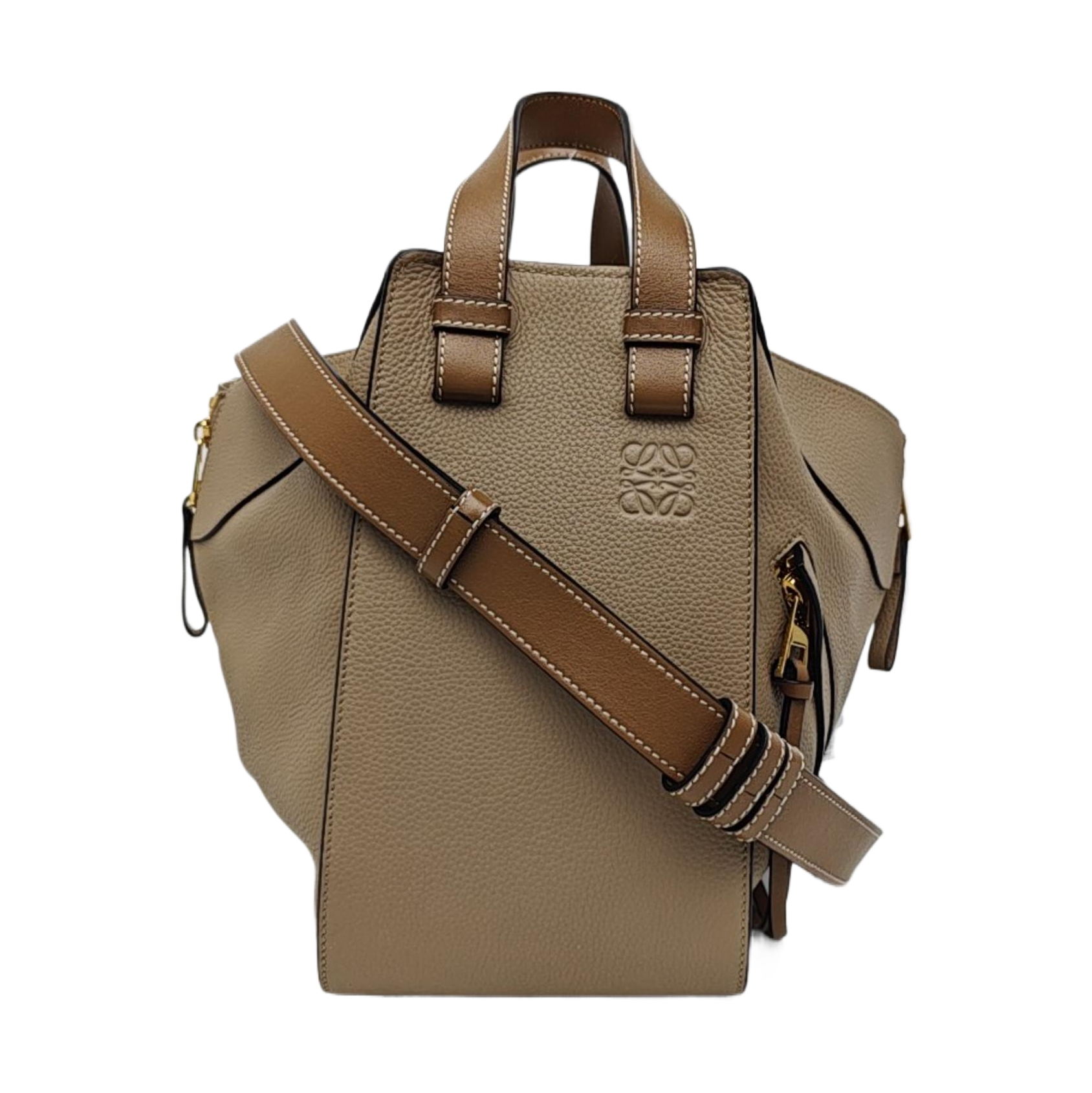Hammock Small Calfskin Beige
