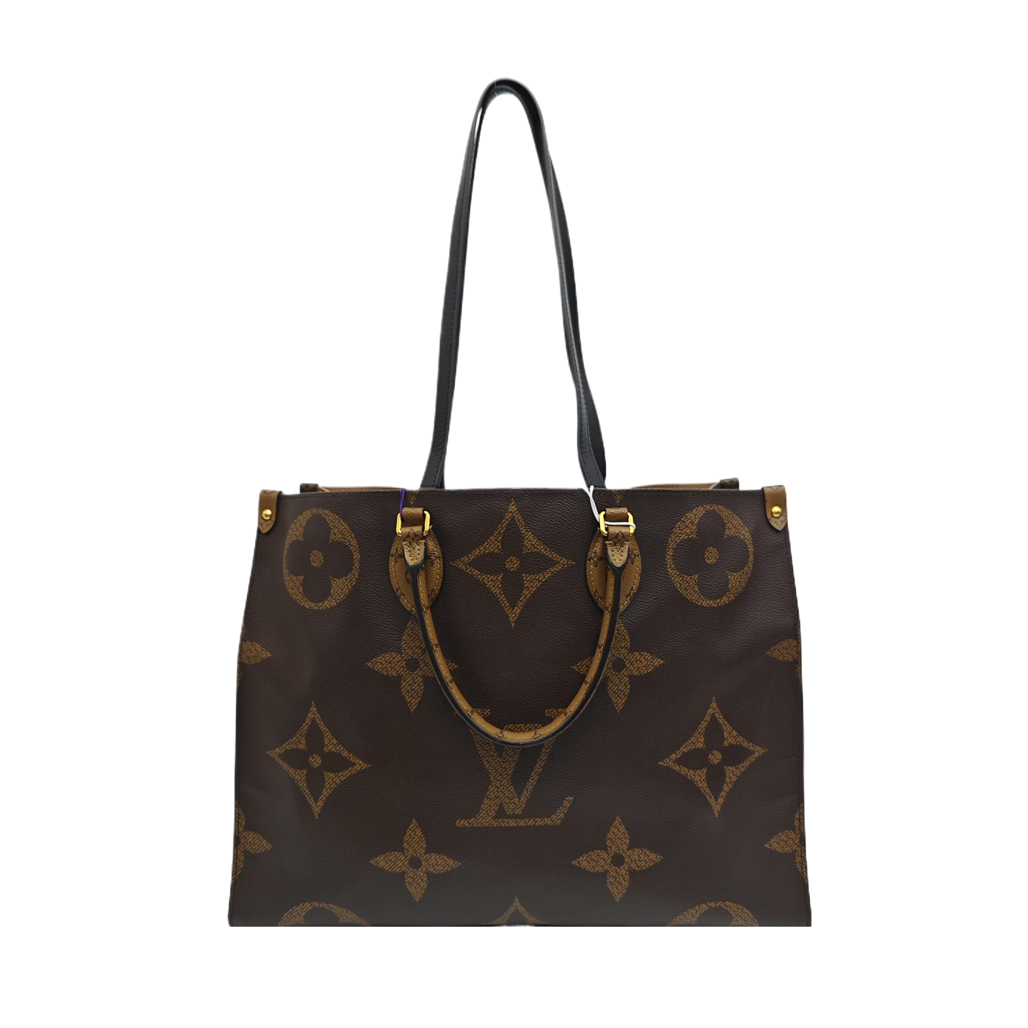 ONTHEGO GM Monogram Coated Canvas Brown