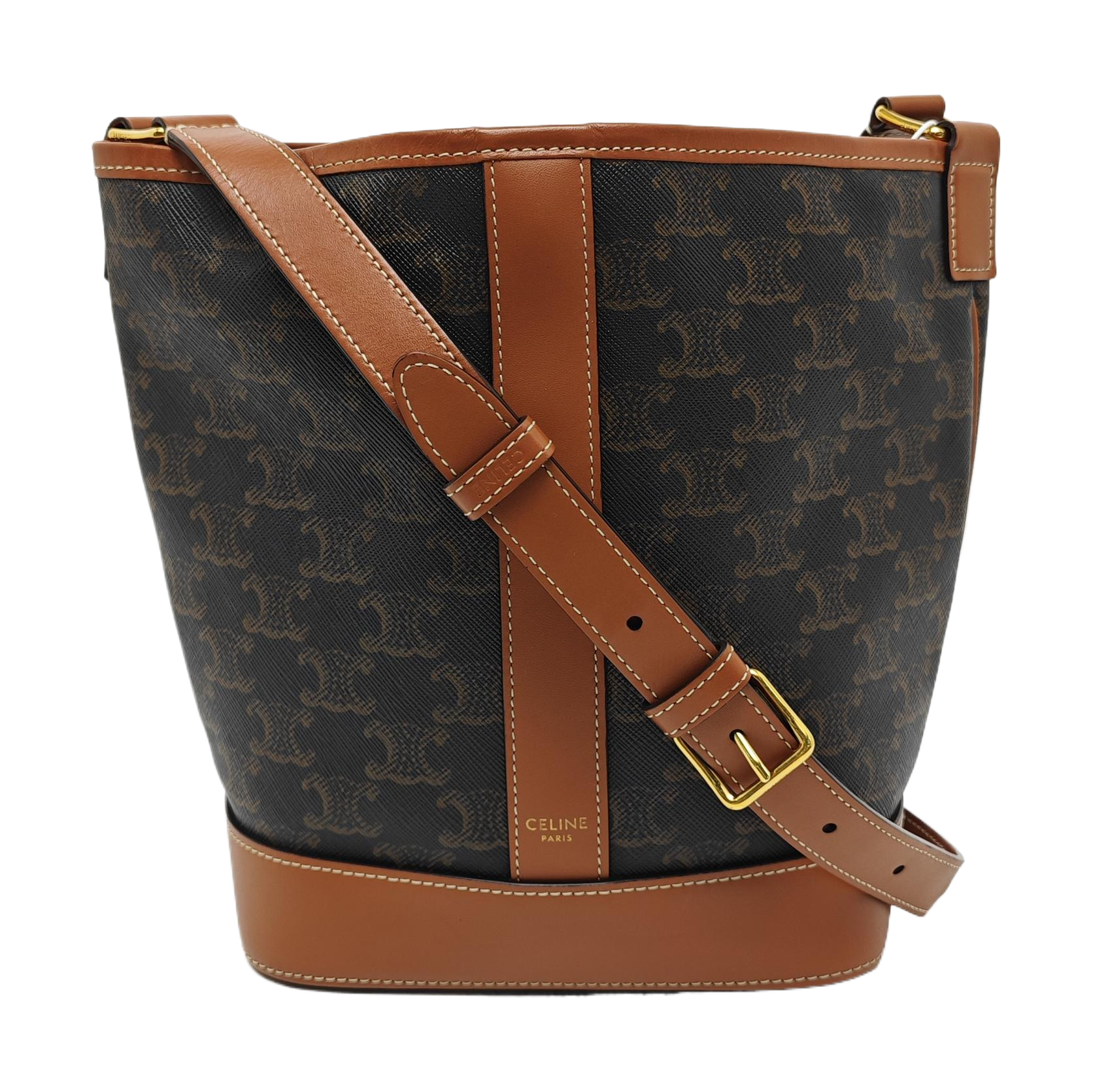 TRIOMPHE CANVAS Small Coated Canvas Brown