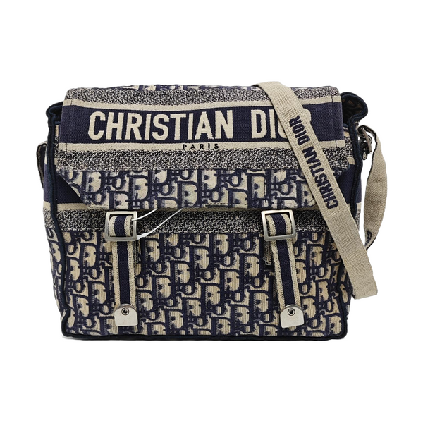 Diorcamp Large Oblique Canvas Blue