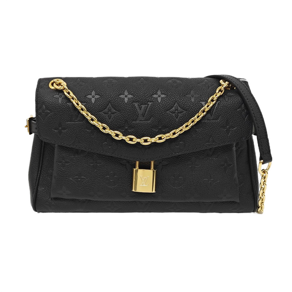 Anytime Flap Monogram Calfskin Black