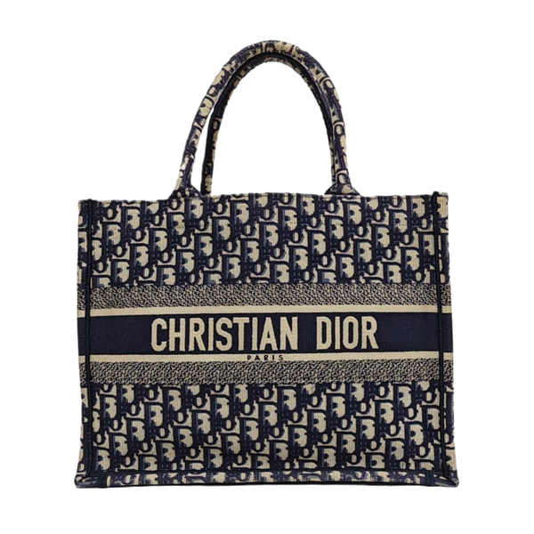 Book Tote Medium Canvas Blue
