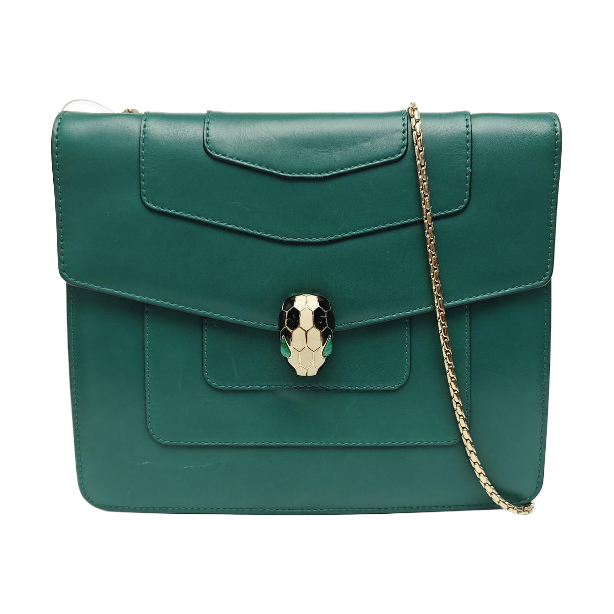 SERPENTI FOREVER Medium Calfskin Green