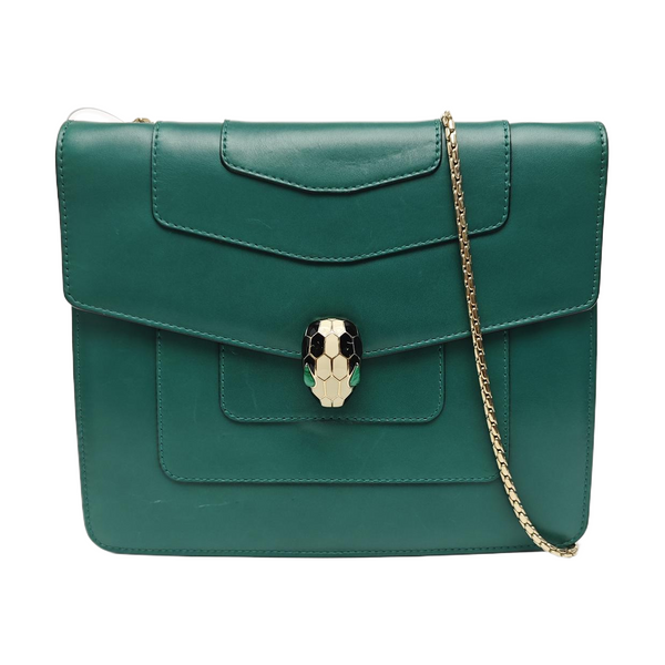 SERPENTI FOREVER Medium Calfskin Green