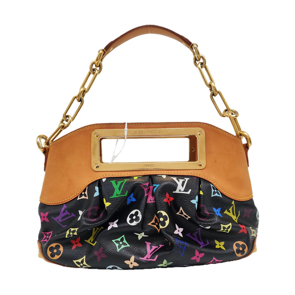 JUDY PM Monogram Coated Canvas Black