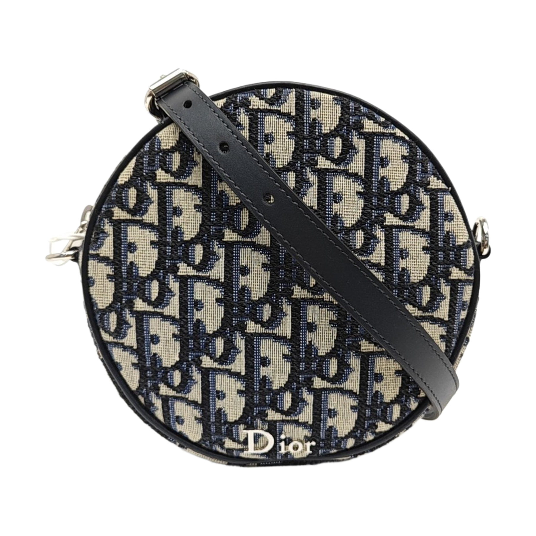 Oblique Canvas Shoulder Bag Small Blue