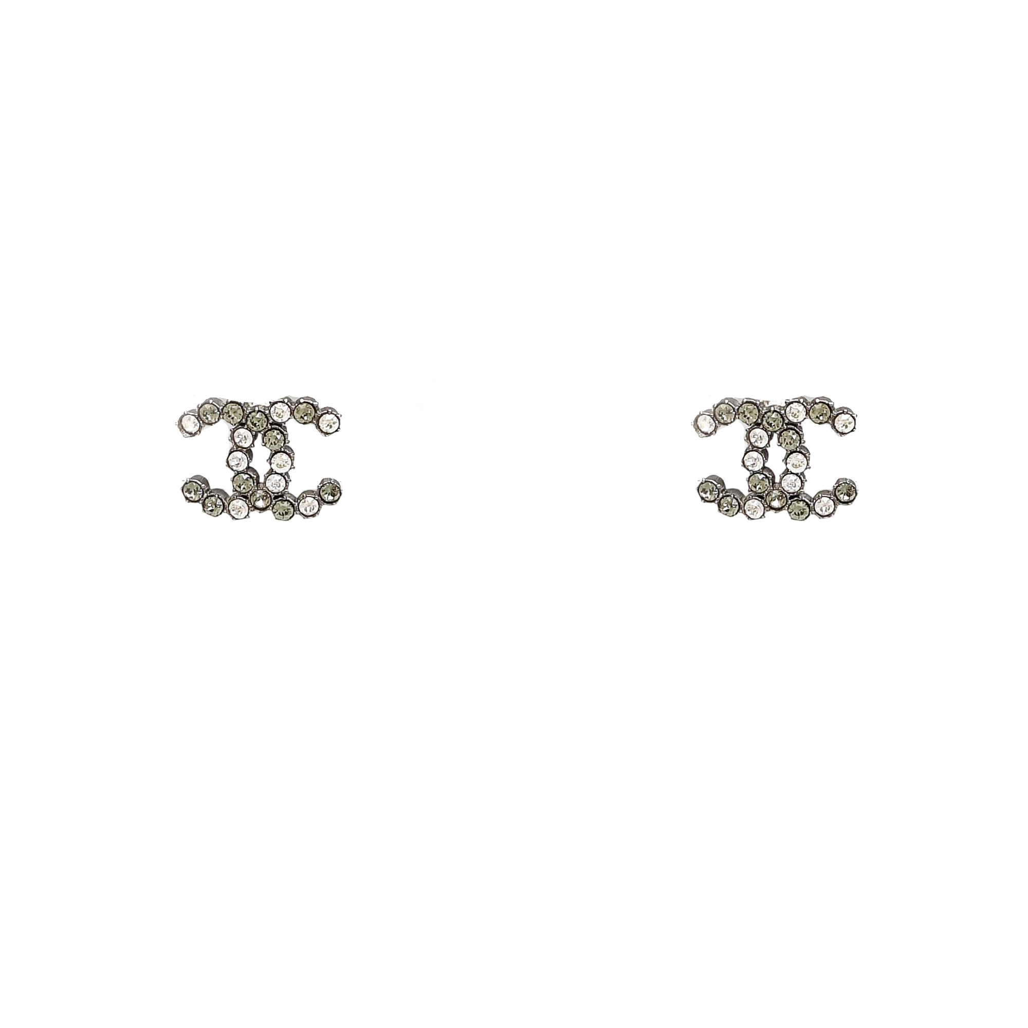 Synthetic Material Gray Stud Earrings