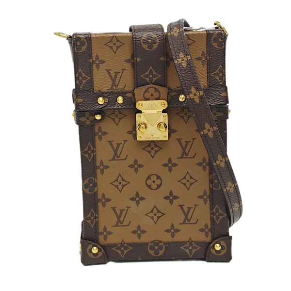 TRUNK Monogram Coated Canvas Brown