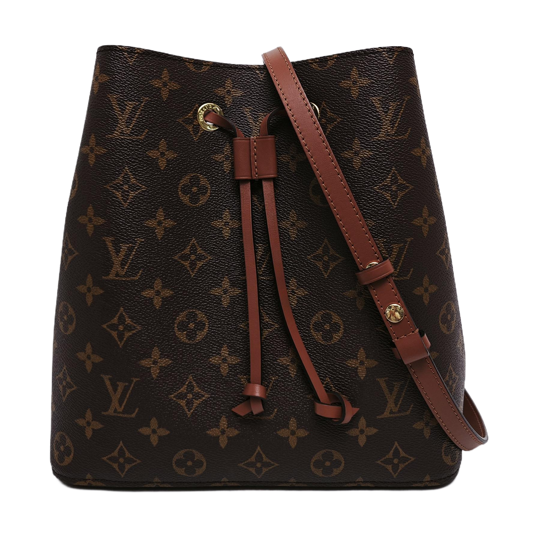 NÉONOÉ MM Monogram Coated Canvas Brown