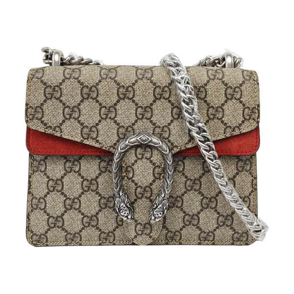 Dionysus Mini Monogram Coated Canvas Beige