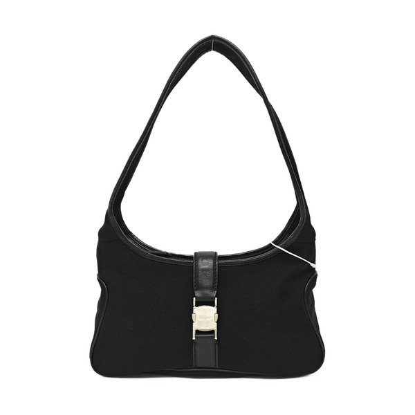 Nylon Top Handle Bag Black
