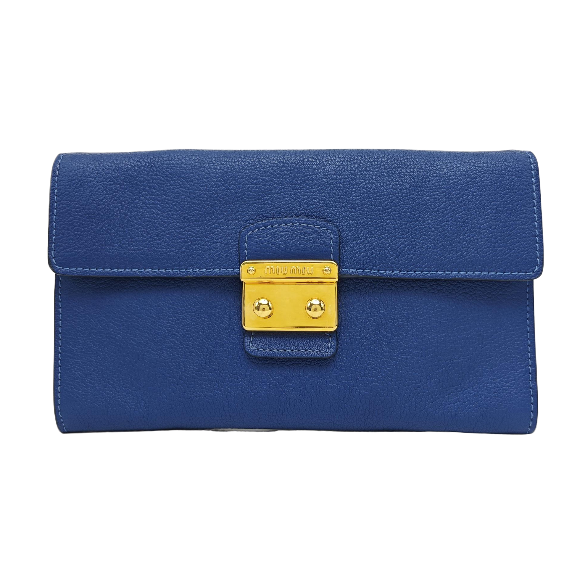 Calfskin Clutch Blue