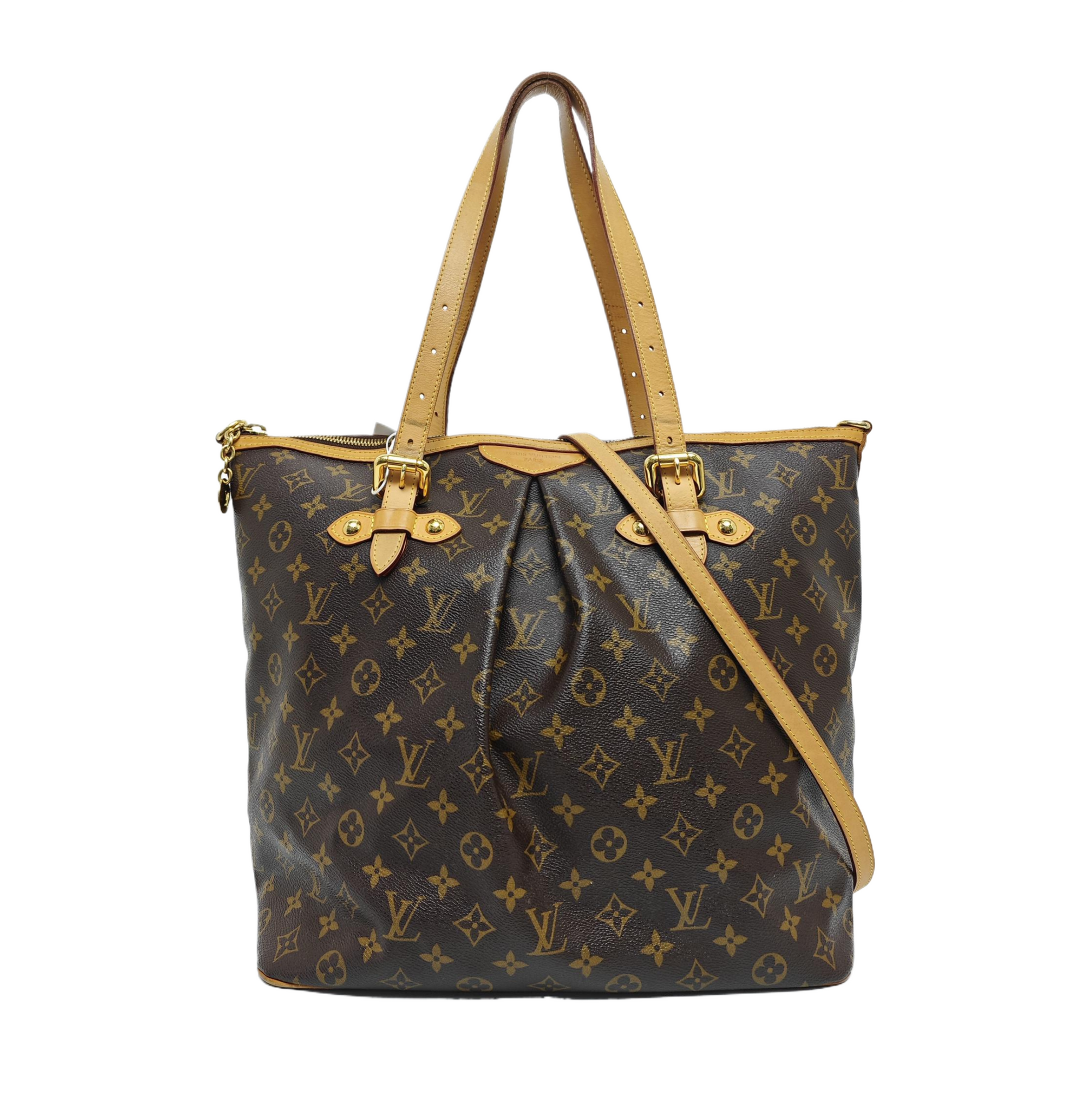 PALERMO GM Monogram Coated Canvas Brown