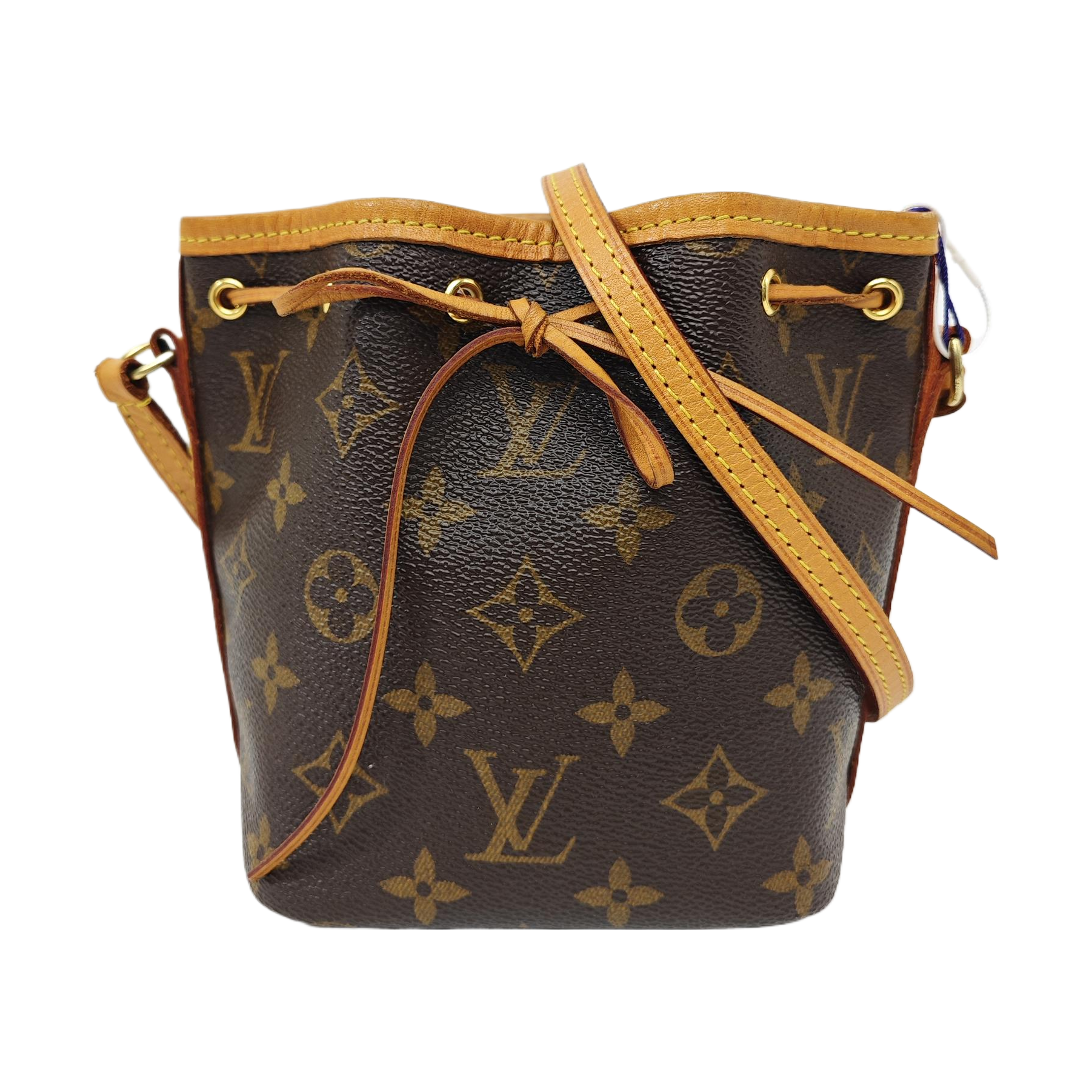 NÉONOÉ Nano Monogram Coated Canvas Brown