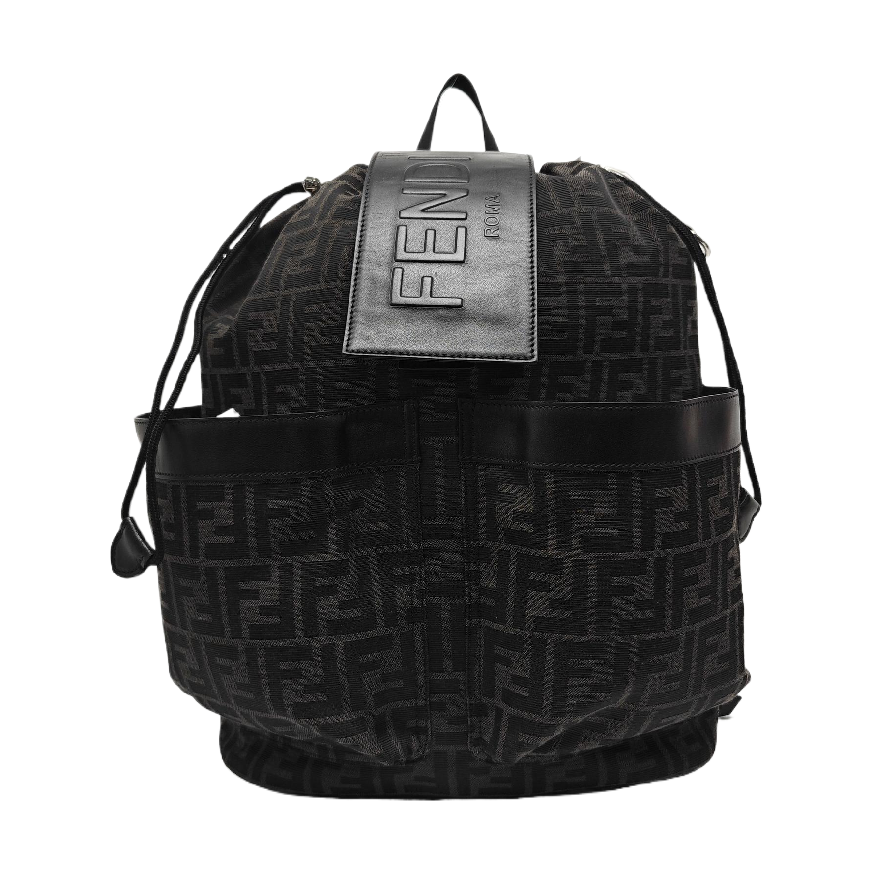 FENDI Strike Medium Canvas Black