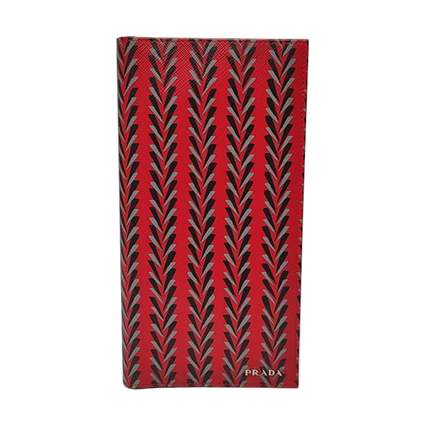 Coated Canvas Wallet Red