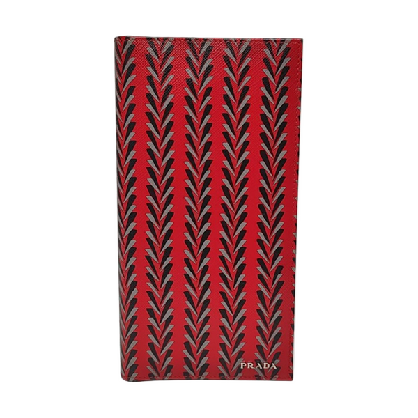Coated Canvas Wallet Red